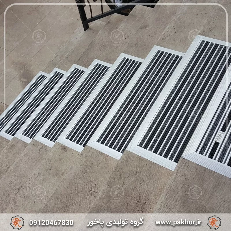 پادری آلومینیومی شیار دار موکت یک سانتی کد M6